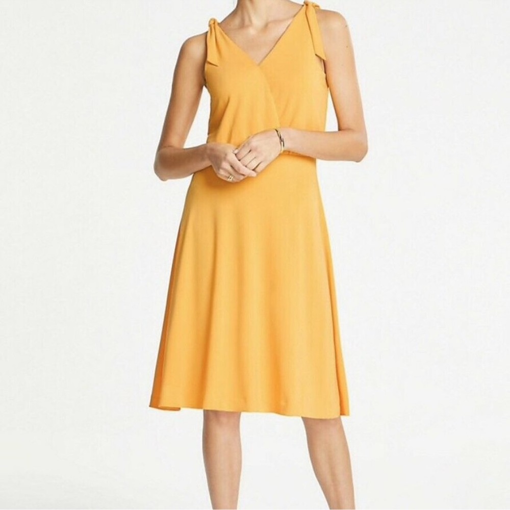 Ann Taylor‎ Citrus Sun Jersey Knit Dress Size Medium